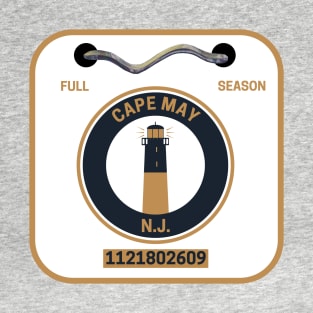 Cape May New Jersey Beach Badge T-Shirt